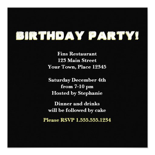 Cheetah Print Party Invitation
