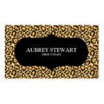 Cheetah Print Safari Business Card