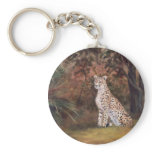 Cheetah Sitting Proud Keychain