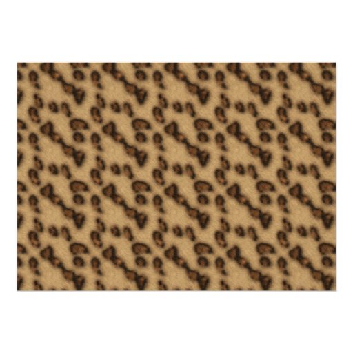 Cheetah Sleepy Moon Slumber Party Custom Invites