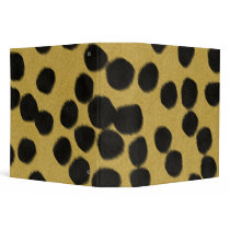 Cheetah Spots Print Binder