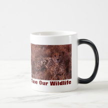 Cheetah Stare Save Our Wildlife Mugs