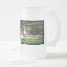 Cheetahs Lounging Grunge Mug