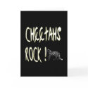 Cheetahs Rock! Greeting Card by TShirtDotCom Cheetahs Rock! Greeting Card