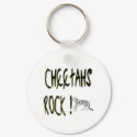 Cheetahs Rock! Keychain by TShirtDotCom Cheetahs Rock! Keychain