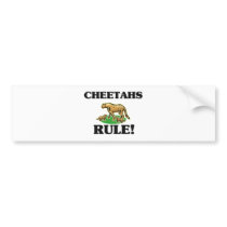 CHEETAHS Rule! bumper stickers by AnimalShirts CHEETAHS Rule! bumper stickers