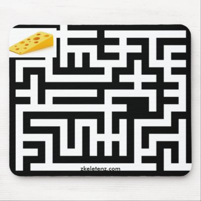 Cheezy Maze Mouse Pad by zKeletenz