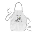 Chef aprons funny for kids custom cartoon slug