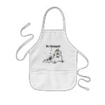 Chef aprons funny for kids custom cartoon slug