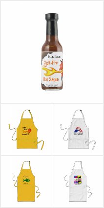 Chef baker BBQ grill master aprons