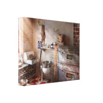 Chef - Baker - The bread oven canvas prints