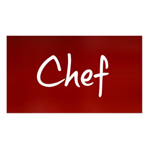 Chef Business Card
