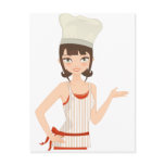 Chef bust post cards