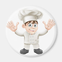 chef cartoon 2012 G3.jpg Refrigerator Magnets