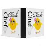 Chef Chick Recipe Binder (White & Black)