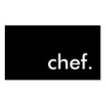 chef. (color customizable) business card template