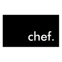 chef. (color customizable) business card template