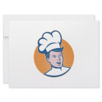Chef Cook Baker Retro Personalised Invitations
