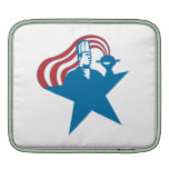 Chef Cook Baker Serving Hot Food Stars Stripes iPad Sleeve