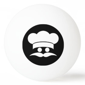 Chef custom color & text ping pong balls