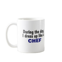 Chef During The Day mugs