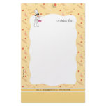 Chef Girl Cartoon Stationery Design