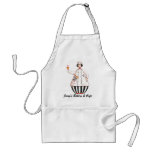 Chef Girl Cupcake Apron - Black Hair