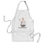 Chef Girl Cupcake Apron - with Blonde Hair