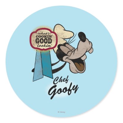 Chef Goofy stickers