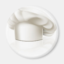 Chef hat illustration magnet
