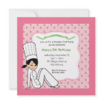 Chef Invitation for Girls