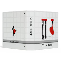 Chef Kitchen Cook 1.5 Recipe Binder binder