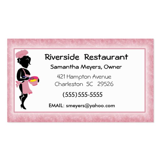 Chef Lady Business Cards