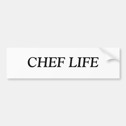 Chef life sticker Zazzle
