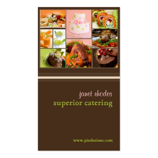 Chef or Catering business cards (front side)