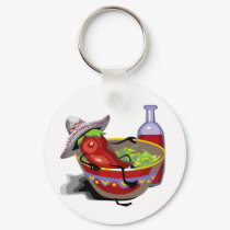 Chef Pepper Keychain by occupationtshirts Chef Pepper Keychain