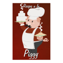 Chef Piggy Poster posters