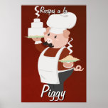 Chef Piggy Poster