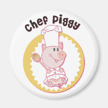 Chef_Piggy Refrigerator Magnet