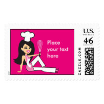 Chef Postage Stamp Art by monicastamp Chef Postage Stamp Art