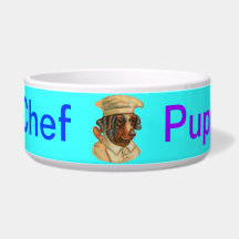 Chef Puppy Dog Food Bowls