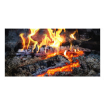 Chef - Stove - The Yule log Photo Greeting Card