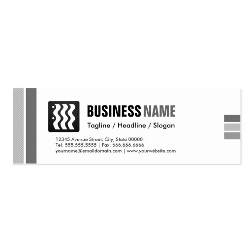 Chef - Urban Black White Business Card Template (back side)