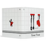 Chef Utensils 1" Recipe Binder
