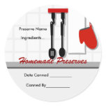 Chef Utensils Homemade Preserves Sticker