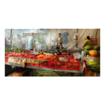 Chef - Vegetable - Jersey Fresh Farmers Market Picture Card