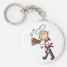 Chef with Baked Ham Tshirts and Gifts Key Chains