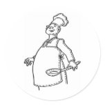 Chef With Ladle Sticker