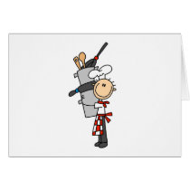 Chef with Pots and Pans Cards