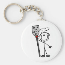 Chef With Spatula Keychain